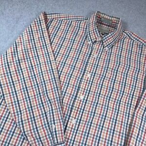 Cutter and Buck Button Down Shirt  Mens Large L Multicolor Plaid Long Sleeve